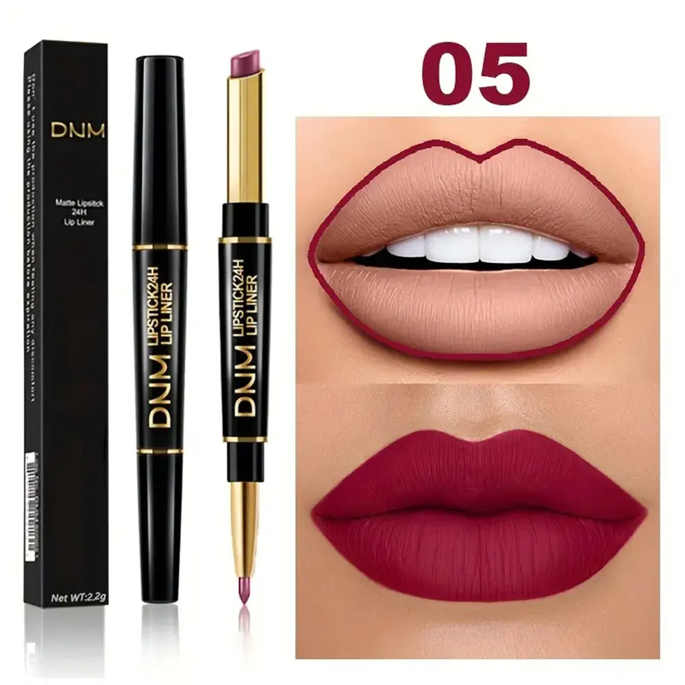 Double-ended Non-stick Cup Long Lasting Lipstick Lip Liner High Pigmented Waterproof Valentine's Day Gifts - Image 11