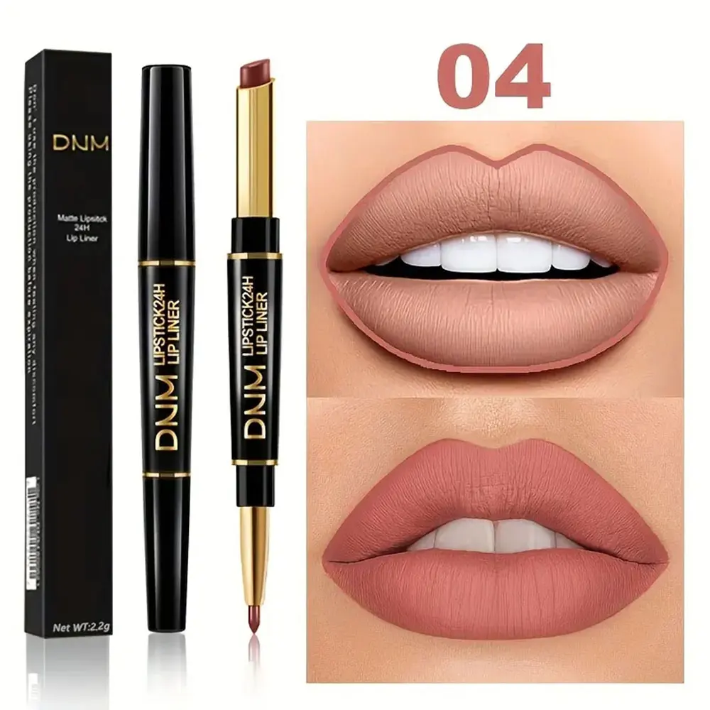 Double-ended Non-stick Cup Long Lasting Lipstick Lip Liner High Pigmented Waterproof Valentine's Day Gifts - Image 5