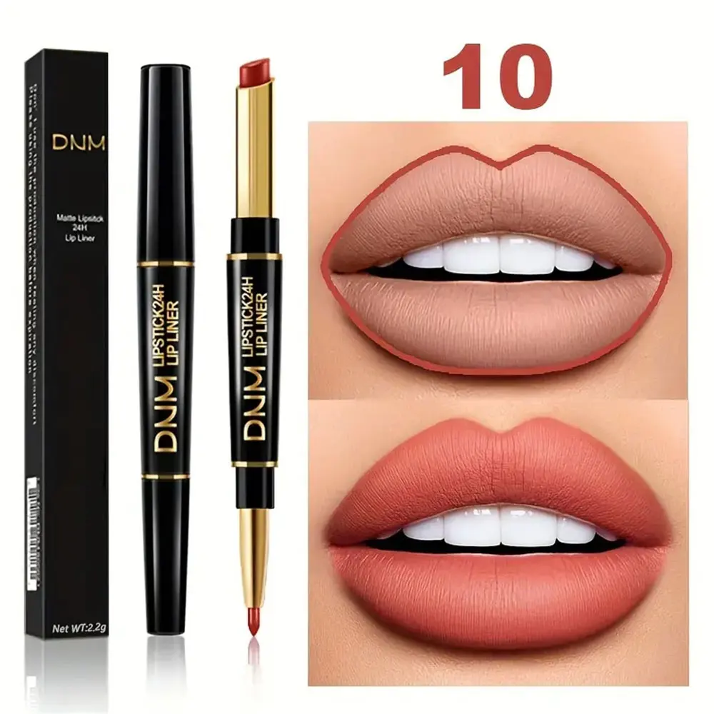 Double-ended Non-stick Cup Long Lasting Lipstick Lip Liner High Pigmented Waterproof Valentine's Day Gifts - Image 8