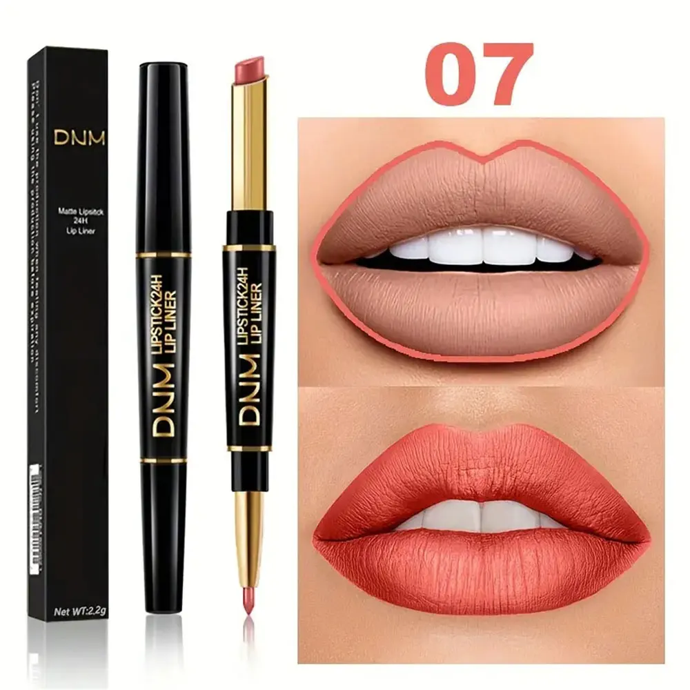 Double-ended Non-stick Cup Long Lasting Lipstick Lip Liner High Pigmented Waterproof Valentine's Day Gifts - Image 18