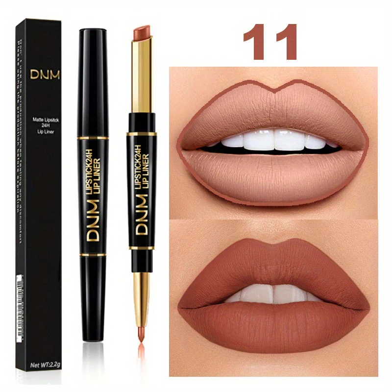Double-ended Non-stick Cup Long Lasting Lipstick Lip Liner High Pigmented Waterproof Valentine's Day Gifts - Image 15