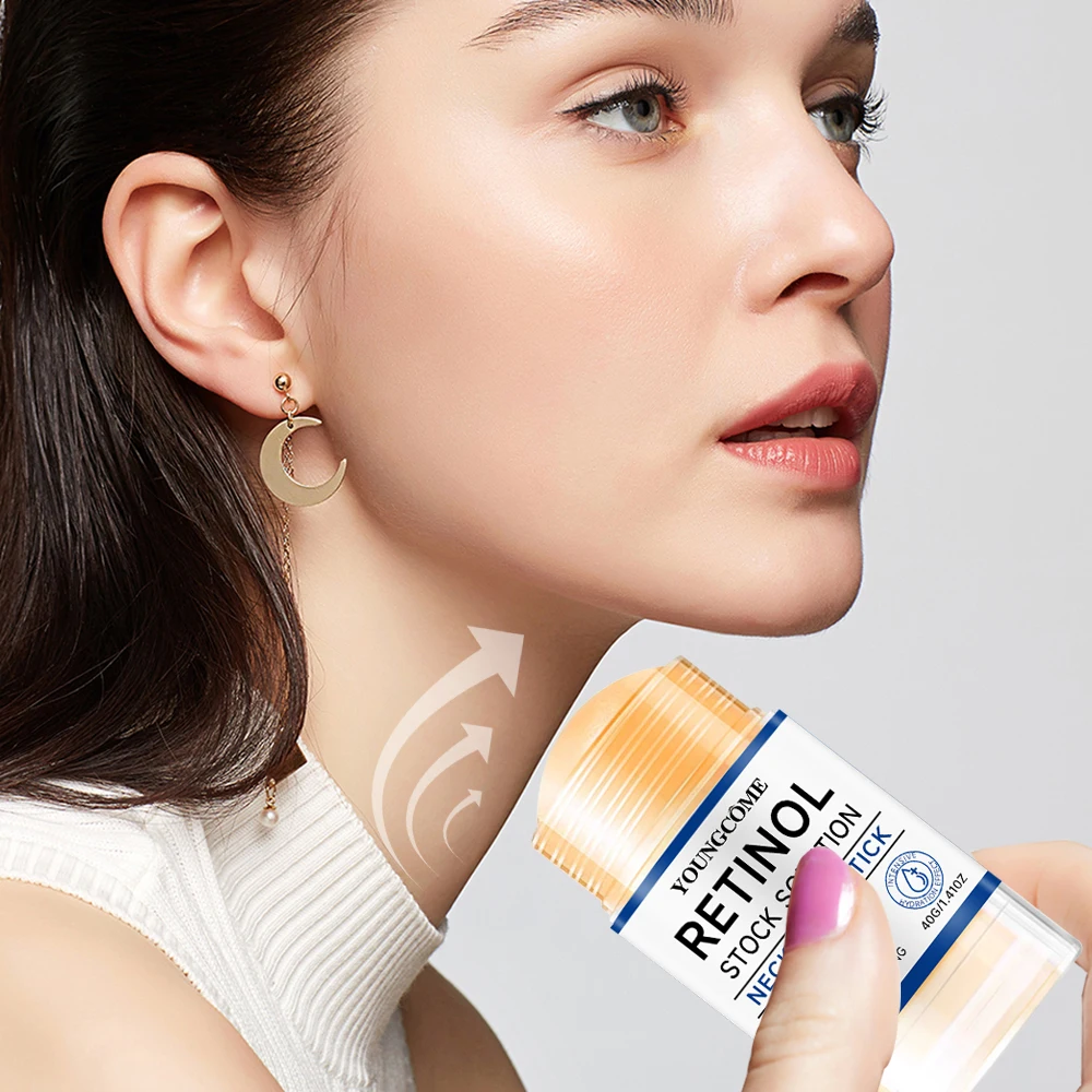 Retinol Neck Care Stick - Anti-Aging Firming Treatment, Hyaluronic Acid & Collagen, Wrinkle Reduction for Sagging Skin - Image 12