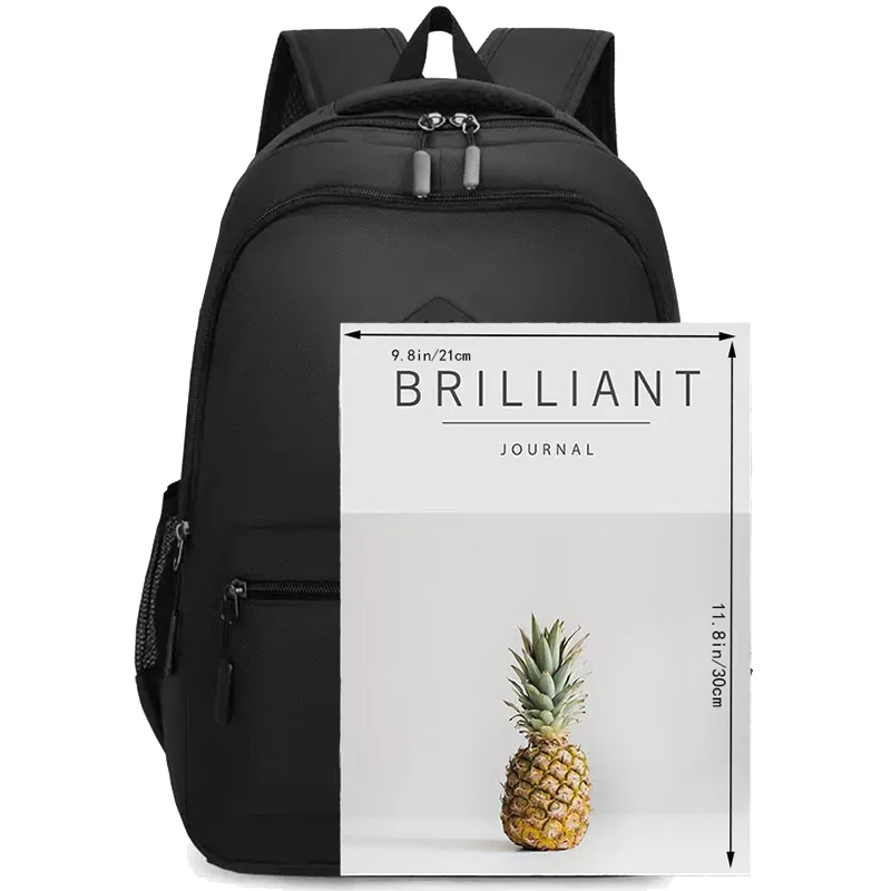 New Trendy Black Backpack Casual School Bag for Daily Commuting Outdoor Trips Festival Gifts - Image 9