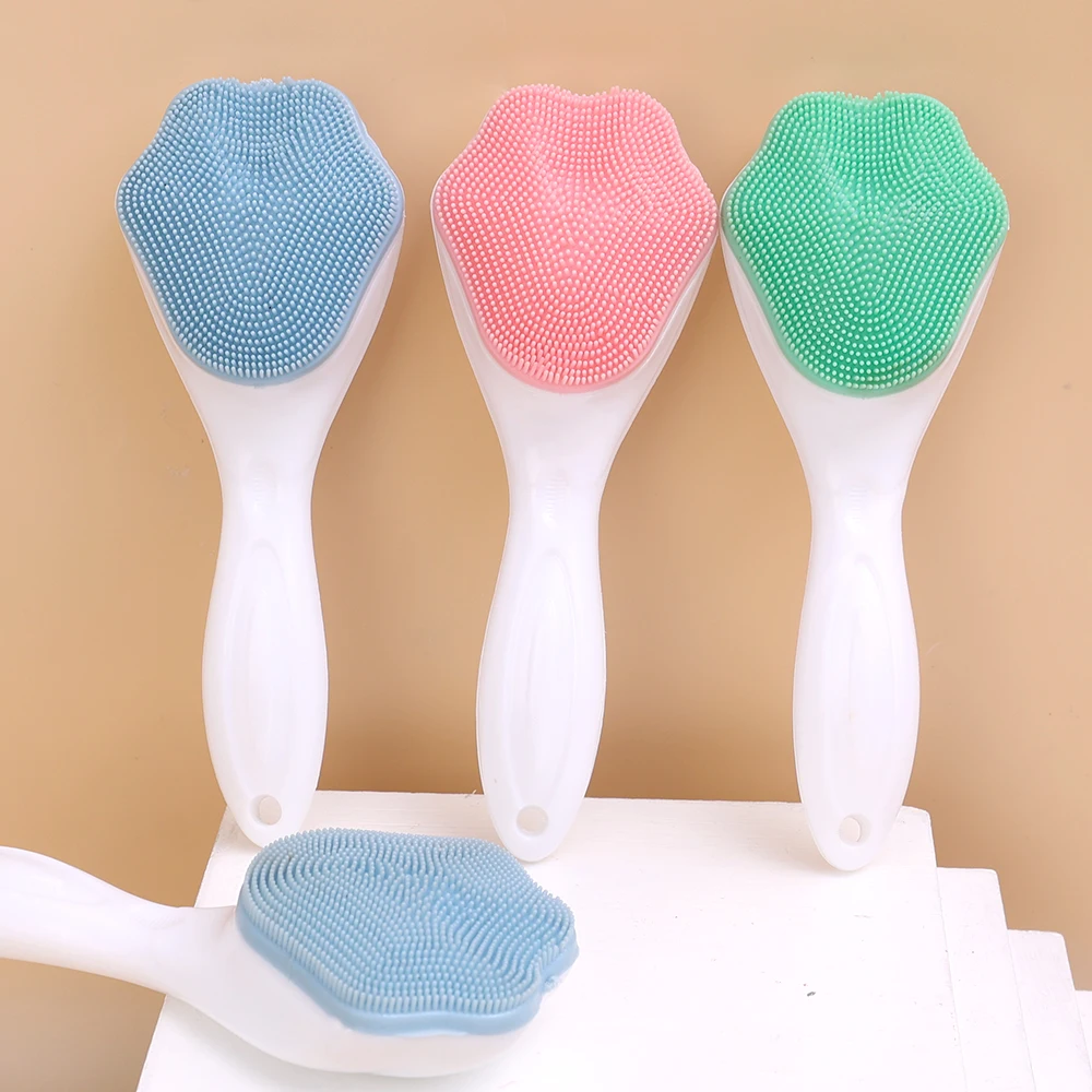 Soft Silicone Facial Cleansing Brush 2 in 1 Silicone Face Mask Brush & Face Scrubber For Exfoliating Massaging Remove Blackhead - Image 34