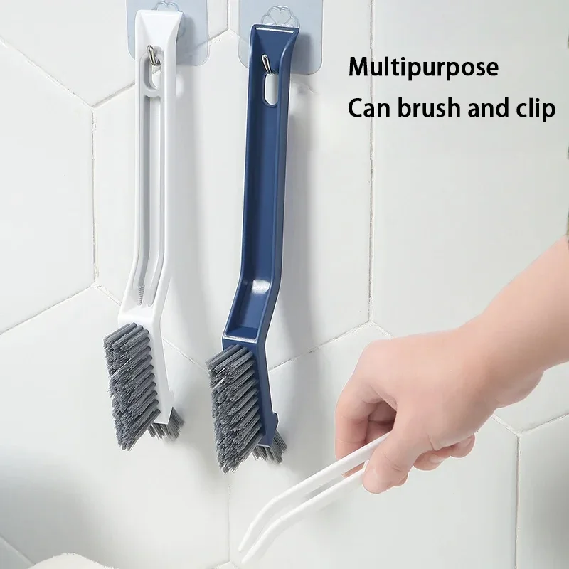 Effective Cleaning Brush for Corners and Gaps - 2-in-1 Multipurpose Bathroom and Floor Tiles Cleaning Brush - Image 3