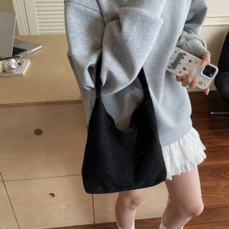 Trendy Diamond Handbag Women's Large Capacity Tote Bag Shoulder Handbag Faionable Women's Bags Trend 2026 Sac À Main Luxe - Image 3