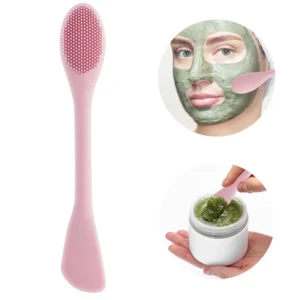 1PC Double Headed Silicone Face Cleansing Scrubber Brush Facial Mask Brushes Applicator for Women Face Makeup Brush Skin Care