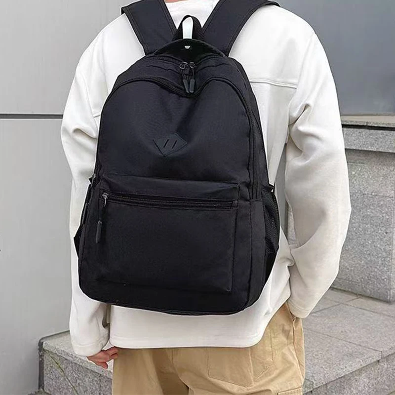 New Trendy Black Backpack Casual School Bag for Daily Commuting Outdoor Trips Festival Gifts - Image 6