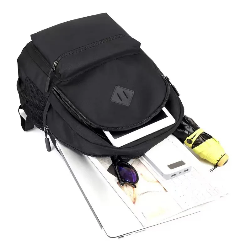 New Trendy Black Backpack Casual School Bag for Daily Commuting Outdoor Trips Festival Gifts - Image 3