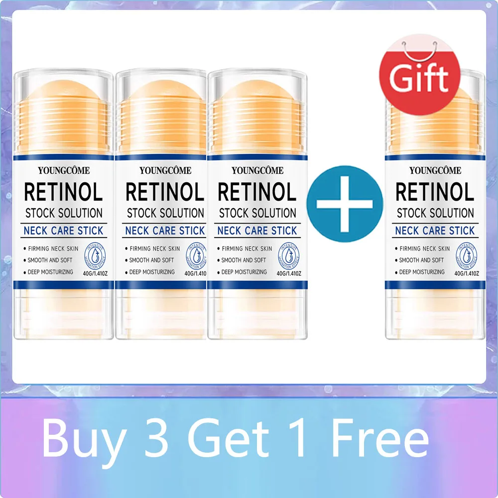 Retinol Neck Care Stick - Anti-Aging Firming Treatment, Hyaluronic Acid & Collagen, Wrinkle Reduction for Sagging Skin - Image 7
