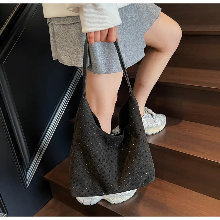 Trendy Diamond Handbag Women's Large Capacity Tote Bag Shoulder Handbag Faionable Women's Bags Trend 2026 Sac À Main Luxe - Image 12