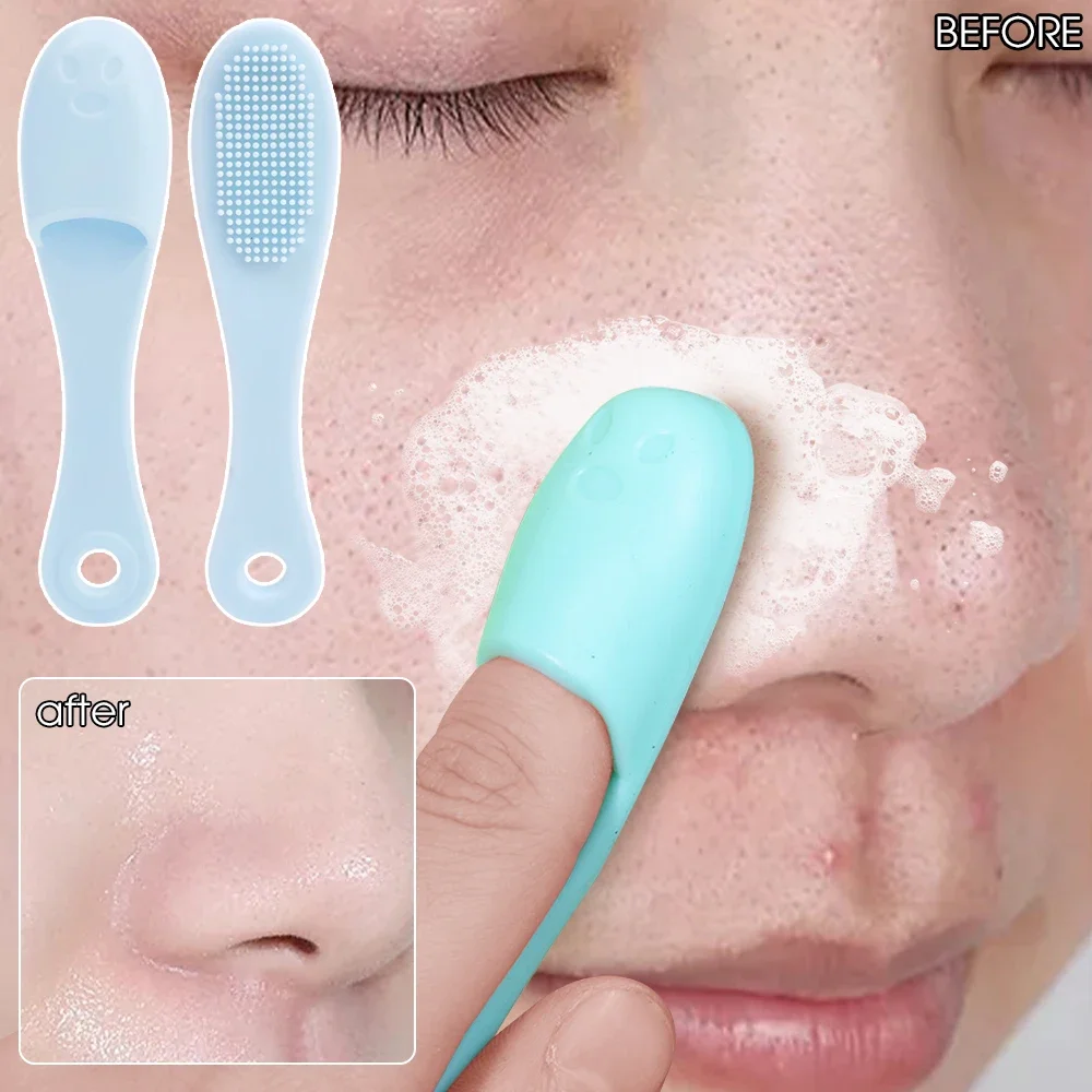 Soft Silicone Facial Cleansing Brush 2 in 1 Silicone Face Mask Brush & Face Scrubber For Exfoliating Massaging Remove Blackhead - Image 2