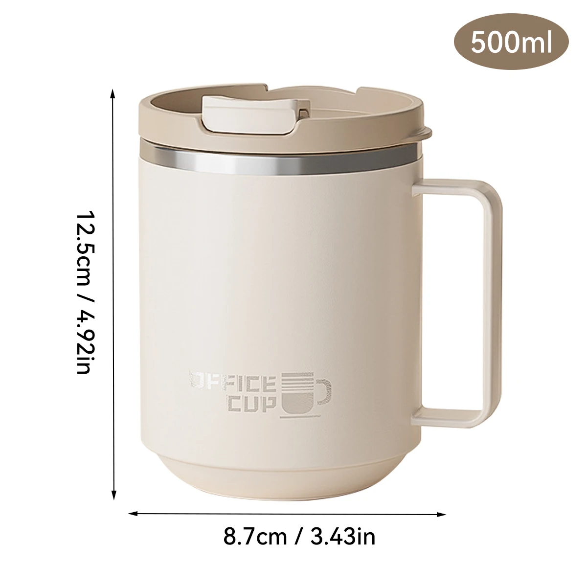 Double Wall Insulated Coffee Mug 304 Stainless Steel Milk Coffee Cup WIth Handle Leak-proof Drinking Cup Adult Student Drinkware - Image 13