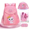 Children Backpack Pink Cute Cat Kindergarten Kid School Bag Backpack Girl Student Teenagers Waterproof Primary Bookbag SchoolBag