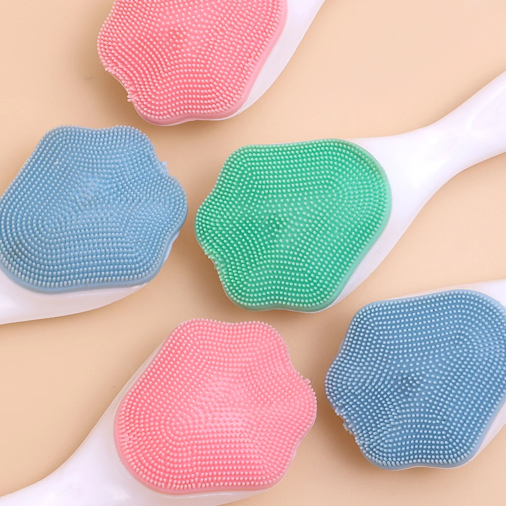 Soft Silicone Facial Cleansing Brush 2 in 1 Silicone Face Mask Brush & Face Scrubber For Exfoliating Massaging Remove Blackhead - Image 32