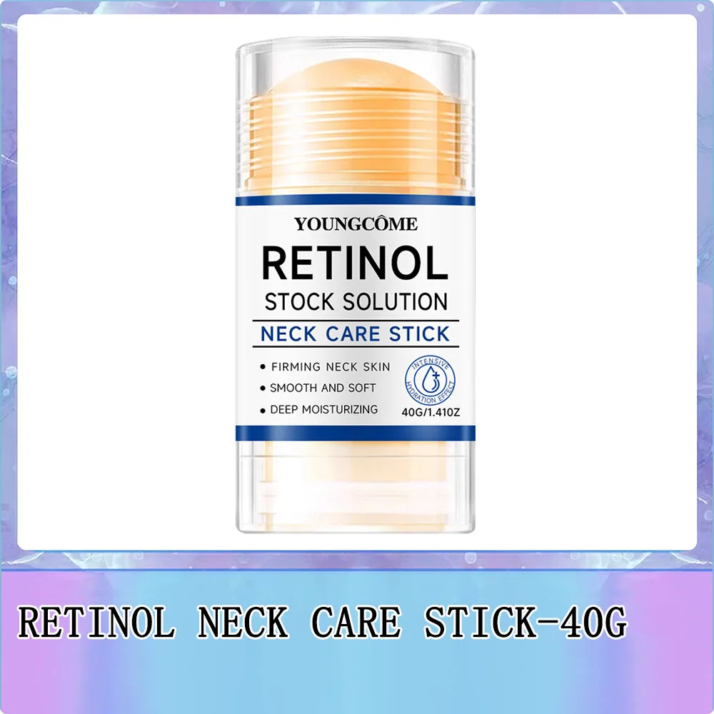 Retinol Neck Care Stick - Anti-Aging Firming Treatment, Hyaluronic Acid & Collagen, Wrinkle Reduction for Sagging Skin - Image 8