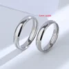 Buyee 925 Sterling Silver Couples Ring Old Styles Simple Ring Finger for Women Men Fashion Classic Wedding Fine Jewelry Circle