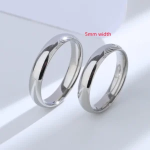Buyee 925 Sterling Silver Couples Ring Old Styles Simple Ring Finger for Women Men Fashion Classic Wedding Fine Jewelry Circle