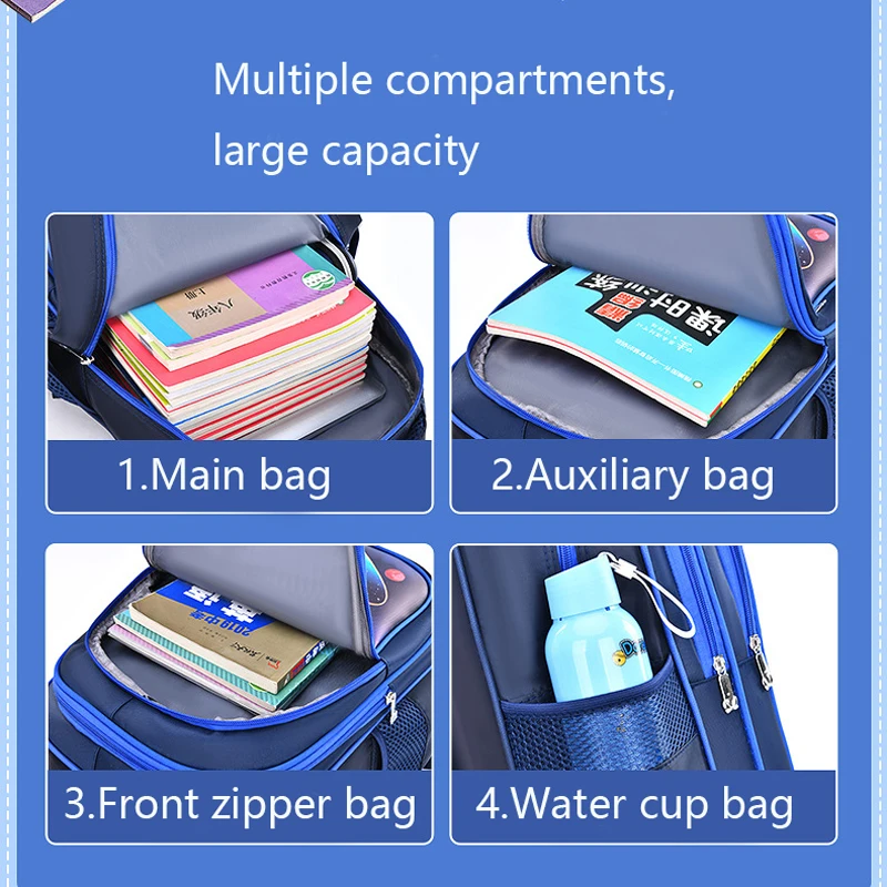 Children Backpack Cute Star Astronaut Kid School Bag Backpack Boy Student Teenagers Waterproof Baby Kindergarten Primary Bookbag - Image 5