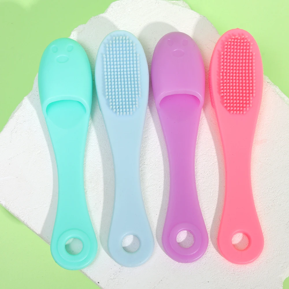 Soft Silicone Facial Cleansing Brush 2 in 1 Silicone Face Mask Brush & Face Scrubber For Exfoliating Massaging Remove Blackhead - Image 27