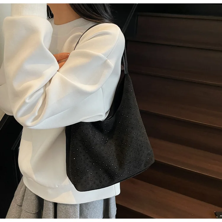 Trendy Diamond Handbag Women's Large Capacity Tote Bag Shoulder Handbag Faionable Women's Bags Trend 2026 Sac À Main Luxe - Image 11