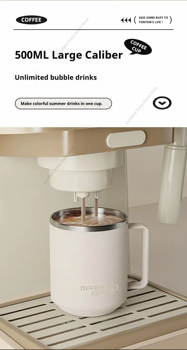 Double Wall Insulated Coffee Mug 304 Stainless Steel Milk Coffee Cup WIth Handle Leak-proof Drinking Cup Adult Student Drinkware - Image 27