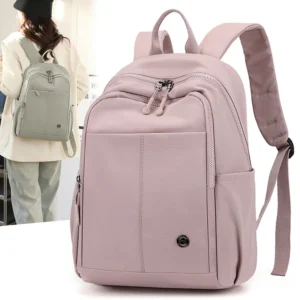 New Small Size Lightweight Waterproof Nylon Backpack Casual Versatile Women's Fashionable Backpack Commuter Style Zip Closure