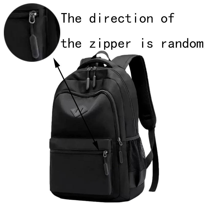 New Trendy Black Backpack Casual School Bag for Daily Commuting Outdoor Trips Festival Gifts - Image 2