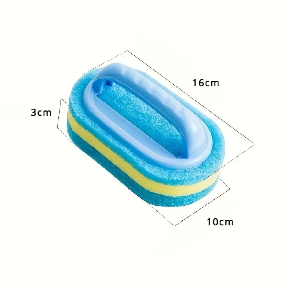 Multi Functional Cleaning Sponge with Handle for Kitchen Bathroom Tile Glass Bathtub Stain Removal Easy Grip Design - Image 6