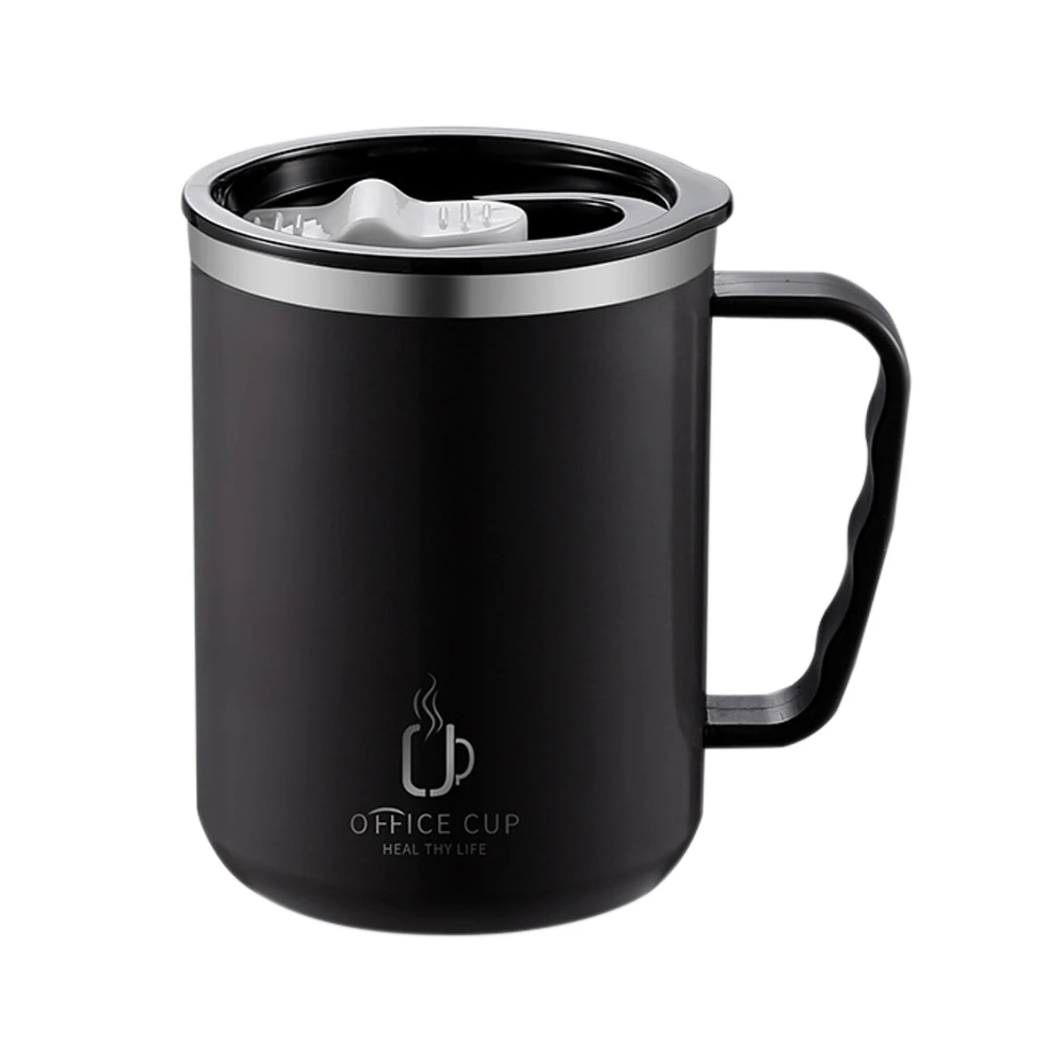 Double Wall Insulated Coffee Mug 304 Stainless Steel Milk Coffee Cup WIth Handle Leak-proof Drinking Cup Adult Student Drinkware - Image 7