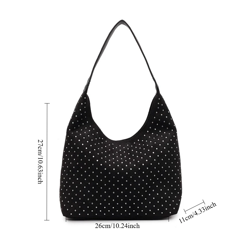 Trendy Diamond Handbag Women's Large Capacity Tote Bag Shoulder Handbag Faionable Women's Bags Trend 2026 Sac À Main Luxe - Image 5